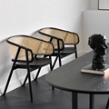 Nouveau design meubles commerciaux Cafe Wood and Rope Handmade Restaurant chaises et tables1