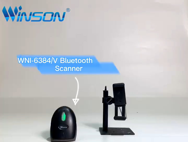 Winson nieuw product draadloze barcodescanner 2D -scanner voor mobiele telefoon11