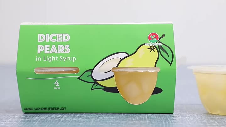 4oz diced pears.