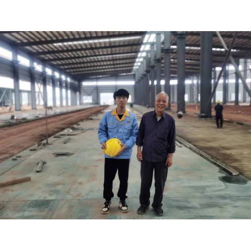 The construction site of the new factory in Zhaoqing, Guangdong