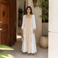 لباس مجلل دبی Abaya Beading زنان مسلمان شیک جدیدترین طراحی لباس Jalabiya لباس اسلامی ترکیه مراکشی Kaftan1