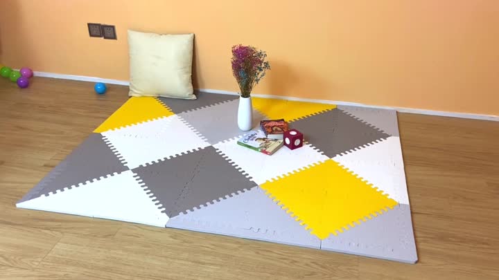 Tapis de puzzle de numéro de bébé