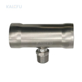 Stainless Steel Reducing Adapter: 304/316 Material, Male Threaded Tee with Socket Pipe Fitting for Welded Tube Connections1
