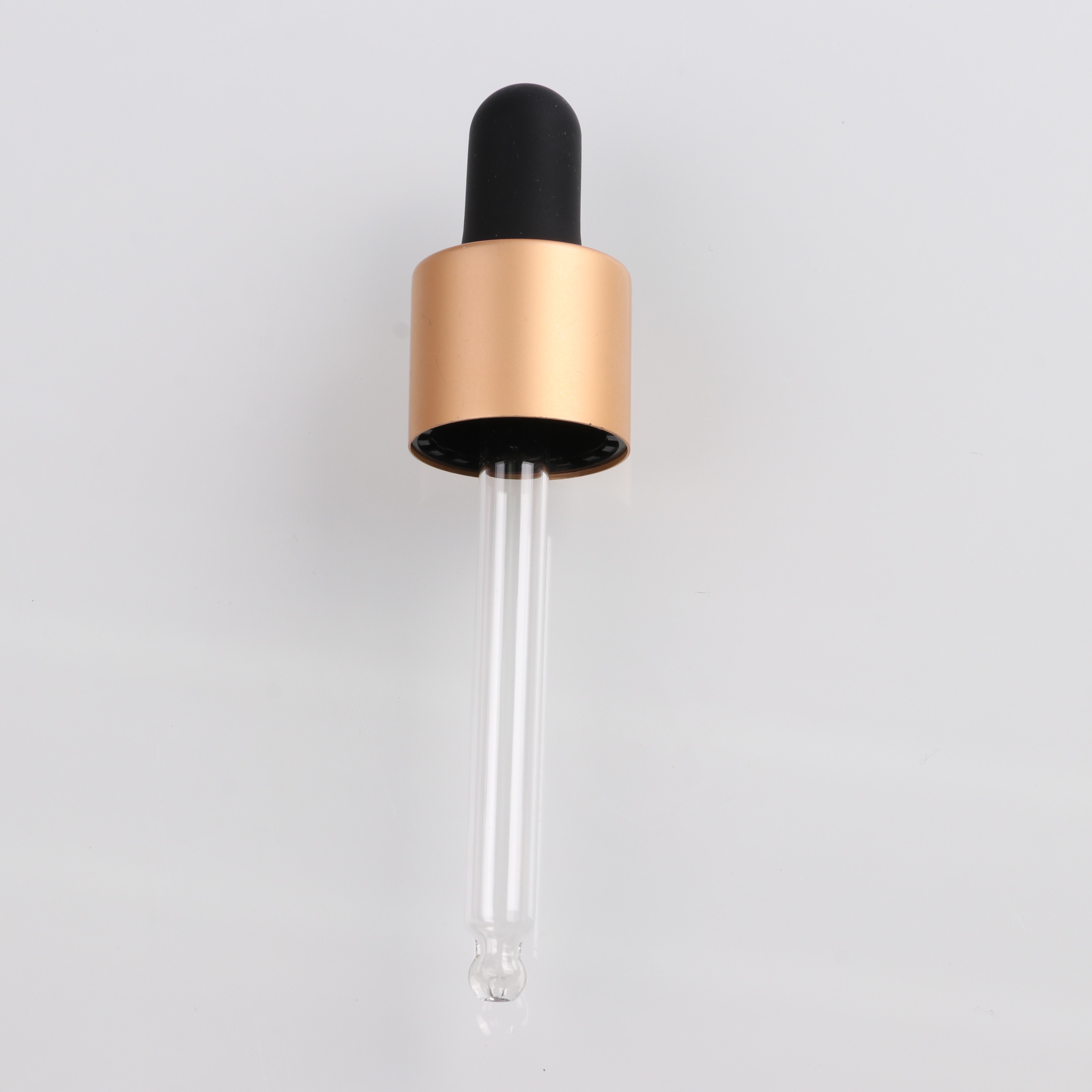 18 415mm matte gold Glass Pipette Dropper