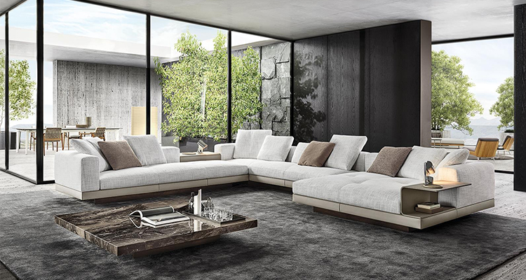 Italienische Minotti -Design -Sektion Sofa Couch.mp4