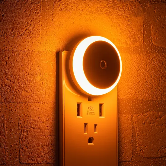 Luz de noche de inducción blanca inteligente con características de control táctil1