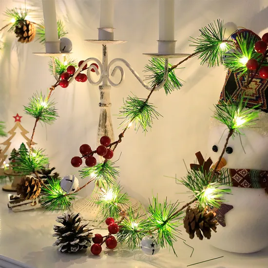 Magical Pine Cone liderou luzes de fada para decorações de férias1
