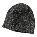 Customizable Wholesale Black Sequin Knit Beanie Hat for Men and Women1