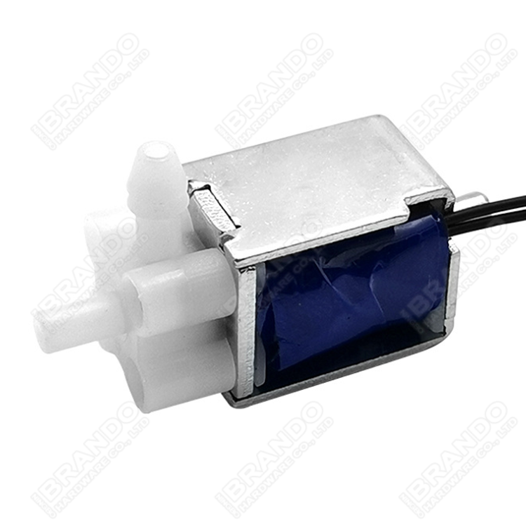 2 Way Miniature Plastic Solenoid Air Valve 12V Normally Closed 16