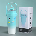 Customizable 40oz Large Capacity Stainless Steel Thermos Cup with Sticker and Bullion Straw1