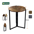 Wholesale Modern Round Folding Side Table - Wooden Coffee Table for Dining Room, Bedroom, or Living Room1