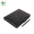 A5 Black Leather Binder Planner with Magnetic Closure1