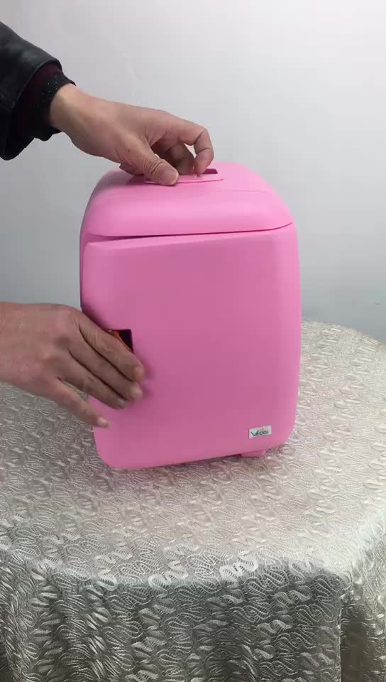 6L Geladeira de acampamento Pequena barra de lata portátil para quarto1