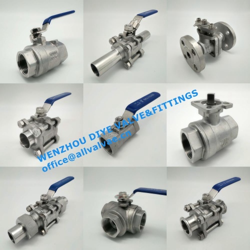 How to distinguish between one piece, two piece, and three piece stainless steel ball valves?