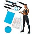 2023 Portable Fitness Yoga and Pilates Kit: Including Exercise Stick, Bungee Cords, Bands, and Mini Pilates Ball1