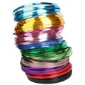  Bright Color Flat Aluminum Craft Wire for Jewelry and Handmade Decorations 1