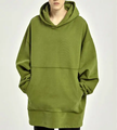 Χαλαρά casual ακατέργαστο hemie hoodie με μεγάλες τσέπες πάνω από το μέγεθος απλό hoodies χωρίς string men1