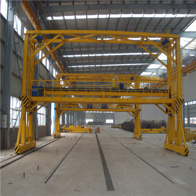 Gantry type tower pole welding machine