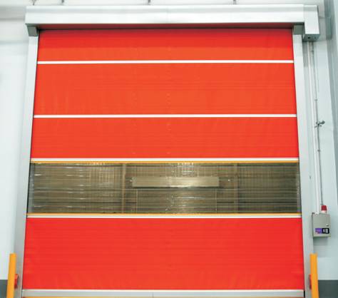 Tissu en PVC Portes enroulées rapides