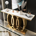 Modern Luxury Marble Slab Console Table for Hallway Decor1