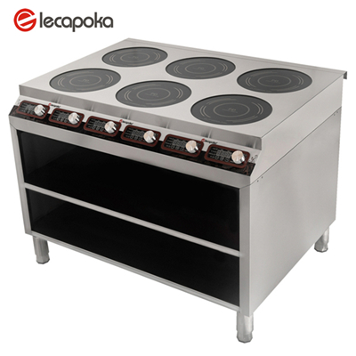 high quality 220V 3.5KW stainless electrical commercial american cooking equipment with shelf for hotels