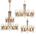 Luxury Rustic Vintage Metal Dining Room Chandelier with Crystal LED1