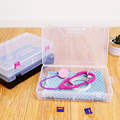 Transparent D908 Double Button Rectangular Plastic Storage Box - Tool Sample Display Packaging1