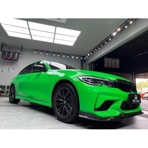 Pet High Gloss Crystal Apple Green Car Vinyl