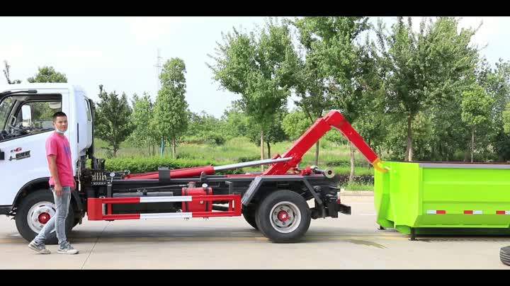 Camión de basura (cargador de gancho)