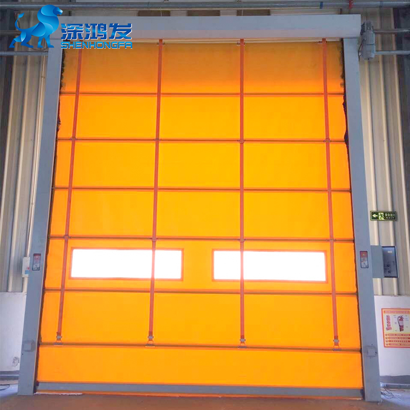 PVC high speed folding up door 