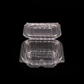 Fog-Resistant Rectangular Clear Plastic Hinged Food Container for Fruit Salad - To Go & For Sale1