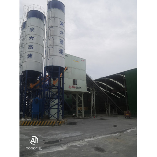 FYG HZS90 modular mixing plant support the construction of the Lailiu expressway