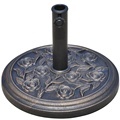 Bronze Finish Resin Rose Umbrella Base Stand1