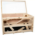 Wooden Hamster Cage with Interior Stairs1