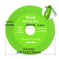 Jinzuan 4 Green Diamond Cutting Disc 100mm for Glass Bottle and Ceramics Polishing1