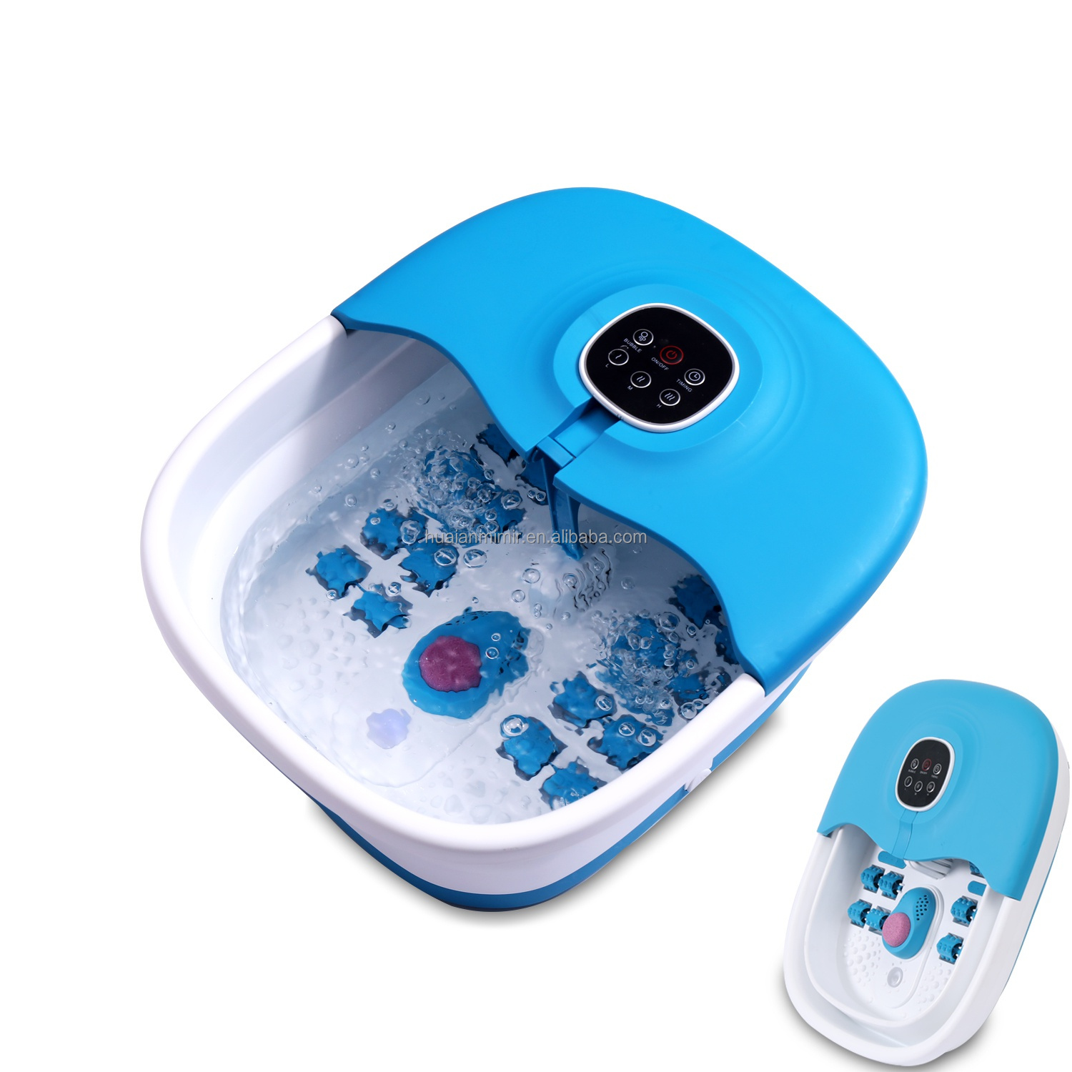 Collapsible Foot Spa Massager Function Display