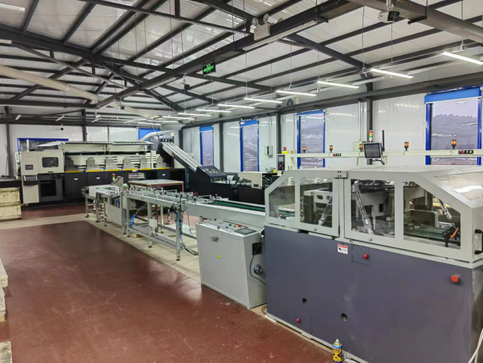 Eight fold paper binding linkage line
