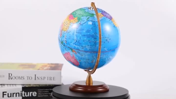 illuminated world globe