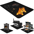 XL 60*40 inci Fireplace Fire Resistant Melindungi lantai.