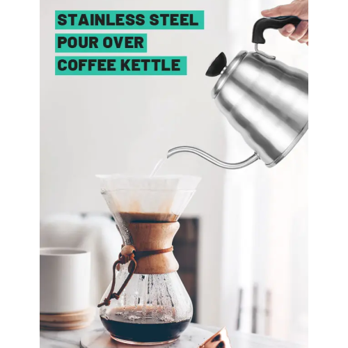 Acier inoxydable Verser sur Coffee Kettle: un compagnon de brassage durable et élégant