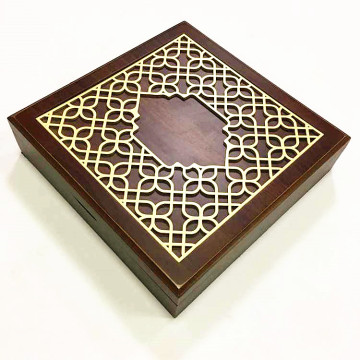 Laser cut wooden box for ramadan