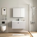 Modern PVC Wall Hung Bathroom Vanity with Sink1