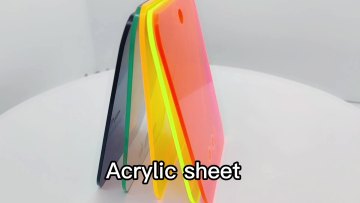 Thick hard-coated 4*8ft tinted fluorescent acrylic sheet1