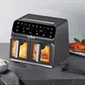 8L Big Capacity 2 Layers Electric Deep Fryer & Air Fryer Oven for Large Families and Parties1