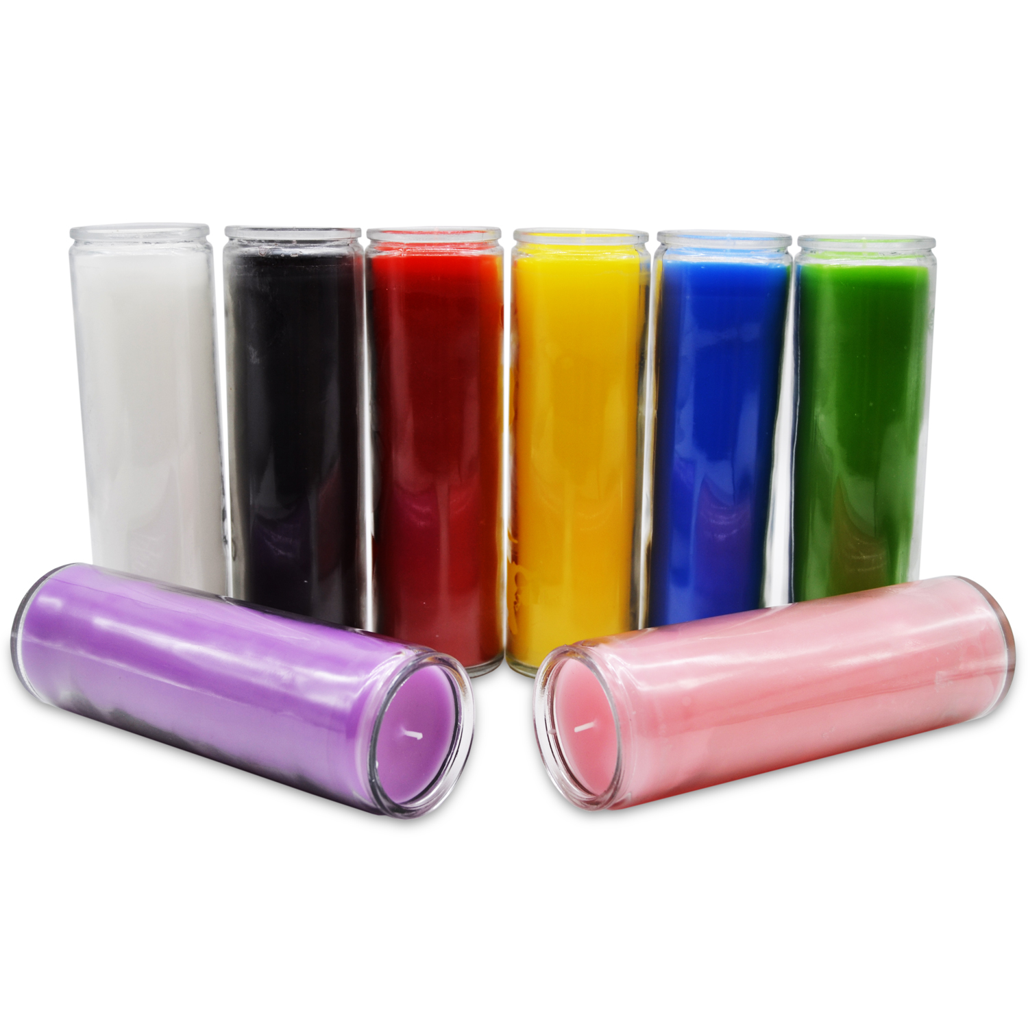 7 Day Glass Church Candles