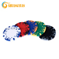 14 Gram 2-Tone Z-Striped Clay Poker Chip: Your Ultimate Gaming Accessory1
