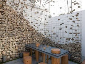 Gabion box for Table 