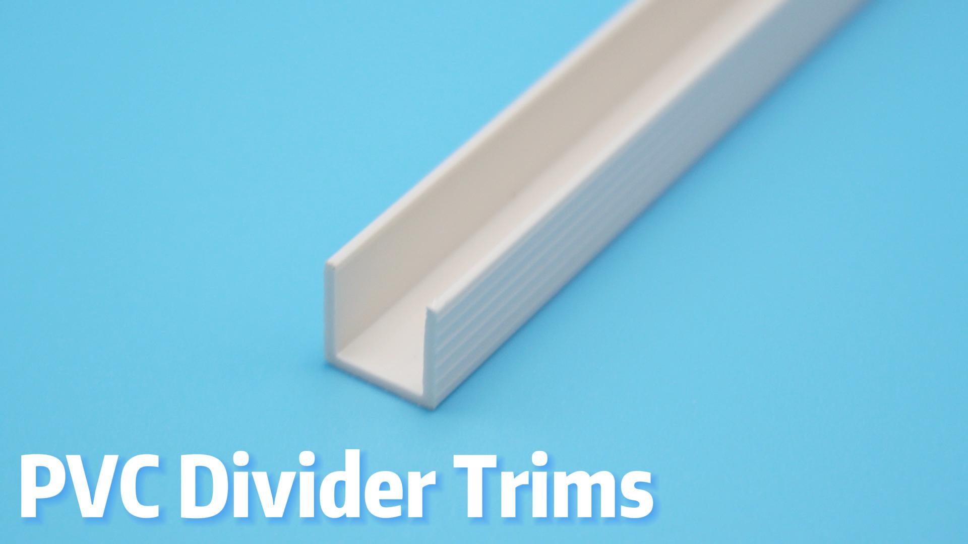 2x1cm pvc ပလပ်စတစ် divider strips များ