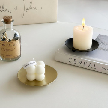 Light a candle with a luxury candle holder