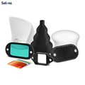 Selens MN-CK Magnetic Flash Modifier Kit: Grid, Bounce, Snoot, and Gels1